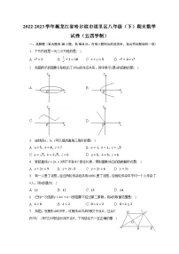 2022-2023学年黑龙江省哈尔滨市道里区八年级（下）期末数学试卷（五四学制）（含解析）