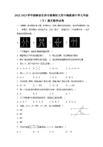 湖南省长沙市湖南师大附中梅溪湖中学2022-2023学年七年级下学期期末数学试卷（含答案）