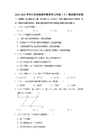江苏省南通市海安市2022-2023学年七年级下学期期末数学试卷（含答案）