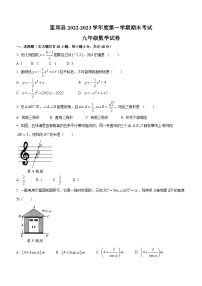 安徽省六安市霍邱县2022-2023学年九年级上学期期末数学试题（含答案）