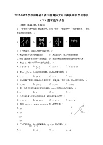 湖南省长沙市湖南师大附中梅溪湖中学2022-2023学年七年级下学期期末数学试卷（含答案）