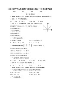 山东省潍坊市潍城区2022-2023学年七年级下学期期末考试数学试卷（含答案）