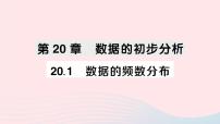 初中数学沪科版八年级下册20.1 数据的频数分布作业ppt课件