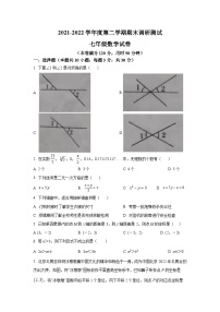 广东省湛江市廉江市2021-2022学年七年级下学期期末调研考试数学试卷(含答案)