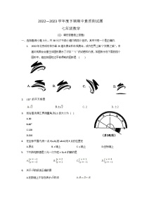 河南省驻马店市确山县2022-2023学年七年级下学期期中素质测试数学试卷(含答案)