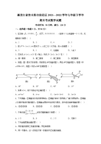 黑龙江省佳木斯市前进区2021-2022学年七年级下学期期末考试数学试卷(含解析)