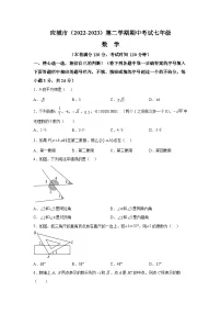湖北省孝感市应城市2022-2023学年七年级下学期期中考试数学试卷(含解析)
