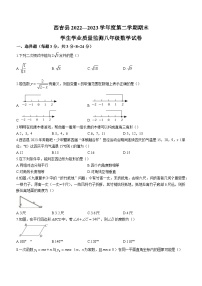 宁夏回族自治区固原市西吉县2022-2023学年八年级下学期期末数学试题（含答案）