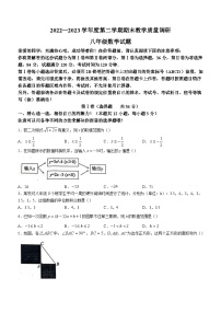 山东省济宁市梁山县2022-2023学年八年级下学期期末数学试题（含答案）