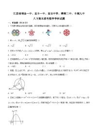 江西省瑞金第一中学、丰城九中2022-2023学年八年级下学期期末联考数学试题（含答案）