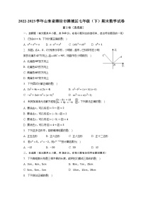 2022-2023学年山东省潍坊市潍城区七年级（下）期末数学试卷（含解析）