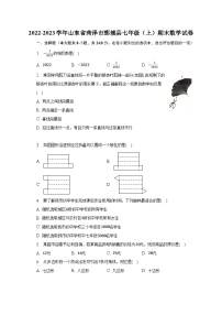 2022-2023学年山东省菏泽市鄄城县七年级（上）期末数学试卷（含解析）