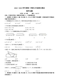 江苏省淮安市涟水县2022-2023学年七年级下学期期末数学试题（含答案）