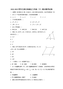 2022-2023学年天津市东丽区八年级（下）期末数学试卷（含解析）