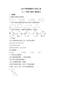 初中数学青岛版八年级上册1.1 全等三角形当堂达标检测题