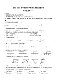 辽宁省大连市瓦房店市2022-2023学年七年级下学期期末数学试题（含答案）