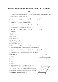 2022-2023学年河北省秦皇岛市抚宁区八年级（下）期末数学试卷（含解析）