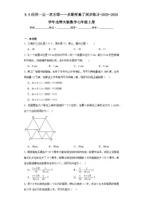 初中北师大版5.3 应用一元一次方程——水箱变高了课后测评