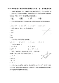 2022-2023学年广东省深圳市福田区七年级(下)期末数学试卷(含解析)