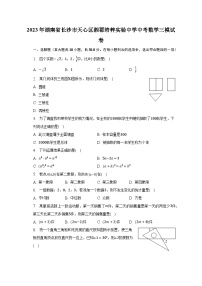 2023年湖南省长沙市天心区湘郡培粹实验中学中考数学三模试卷（含解析）