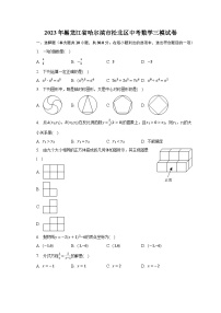 2023年黑龙江省哈尔滨市松北区中考数学三模试卷（含解析）