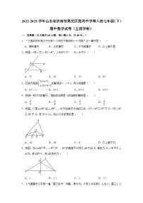 山东省济南市莱芜区胜利中学等八校联考2022-2023学年七年级下学期期中考试数学试卷(含答案)