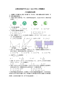 湖北省孝感市云梦县实验中学2022－2023学年上学期期末八年级数学试卷（含答案）