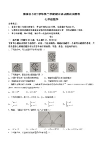 浙江省湖州市德清县2022-2023学年七年级下学期期末数学试题（含答案）