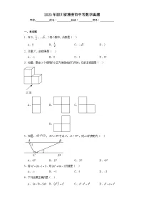 2023年四川省雅安市中考数学真题（含解析）