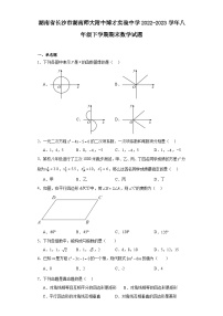 湖南省长沙市湖南师大附中博才实验中学2022-2023学年八年级下学期期末数学试题