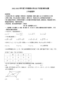 山东省临沂市河东区2022-2023学年八年级下学期期末数学试题（含答案）