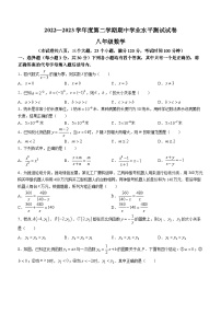 河南省驻马店市遂平县2022-2023学年八年级下学期期中数学试题（含答案）