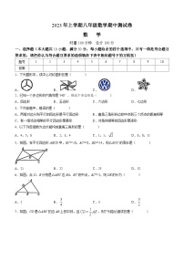 湖南省娄底市双峰县2022-2023学年八年级下学期期中数学试题（含答案）