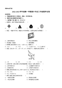 甘肃省平凉市庄浪县2022-2023学年八年级上学期期中数学试题（含答案）