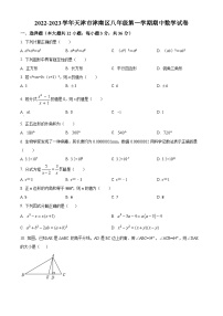 人教版·天津市津南区2022-2023学年八年级上学期期中数学试题