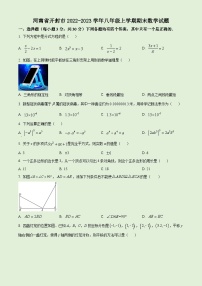 人教版·河南省开封市2022-2023学年八年级上学期期末数学试题