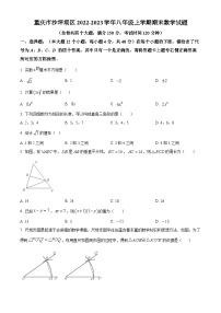 人教版·重庆市沙坪坝区2022-2023学年八年级上学期期末数学试题