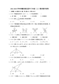 沪科版·2022-2023学年安徽省淮北四中八年级（上）期末数学试卷