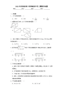 2023年河南省周口市郸城县中考三模数学试题（含解析）