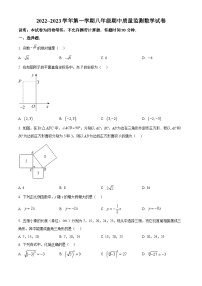 北师版·山西省太原市第五中学2022~2023学年第一学期八年级期中质量监测数学试卷