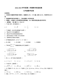 河南省安阳市殷都区2022-2023学年七年级下学期期末数学试题（含答案）