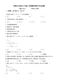 北师版·济南市天桥区八年级上学期数学期末考试试题