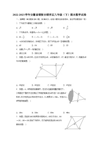 安徽省铜陵市铜官区2022-2023学年八年级下学期期末数学试卷（含答案）