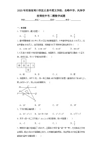 2023年河南省周口市沈丘县中英文学校、全峰中学、风华学校等校中考二模数学试题（含解析）