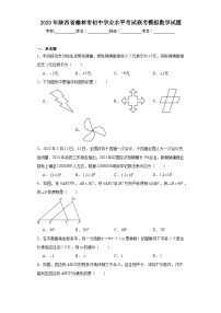 2023年陕西省榆林市初中学业水平考试联考模拟数学试题（含解析）