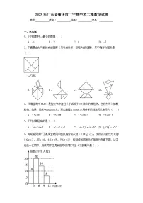 2023年广东省肇庆市广宁县中考二模数学试题（含解析）