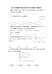 2023年安徽省合肥市庐阳中学中考数学三模试卷（含解析）