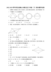 2022-2023学年河北省唐山市路北区八年级（下）期末数学试卷（含解析）