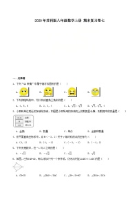 2020年苏科版八年级数学上册 期末复习卷七（含答案）