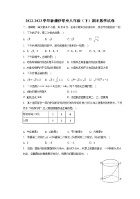 2022-2023学年新疆伊犁州八年级（下）期末数学试卷（含解析）